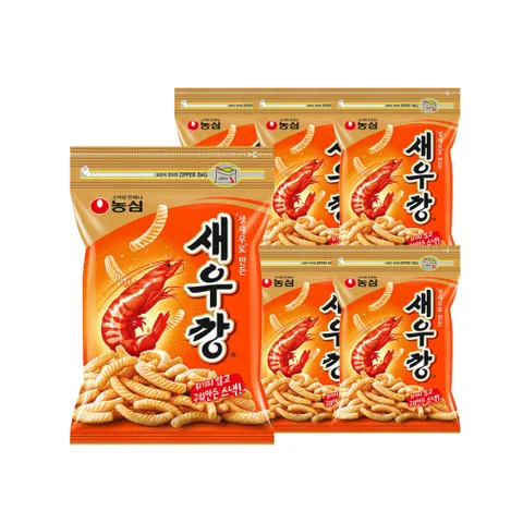 농심 새우깡 400g x 6개 / 대용량 간식 지퍼팩보관