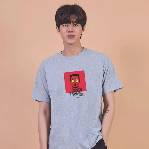 [하프클럽]  키밍 자전거 Open your eyes 데일리반팔티 그래픽