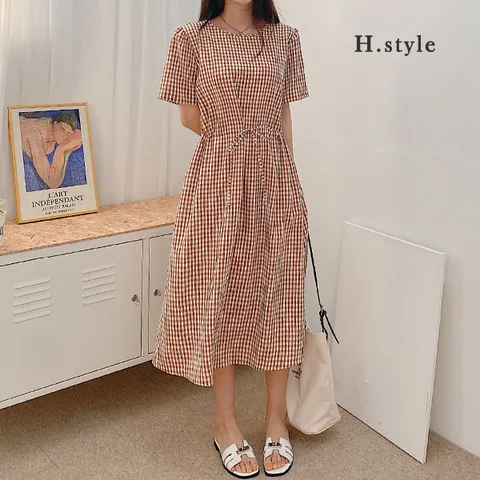 H스타일OP고방원피스/여름/OPS/원피스/홈웨어/하객룩/쉬폰/라운지/파자마/잠옷/루즈핏