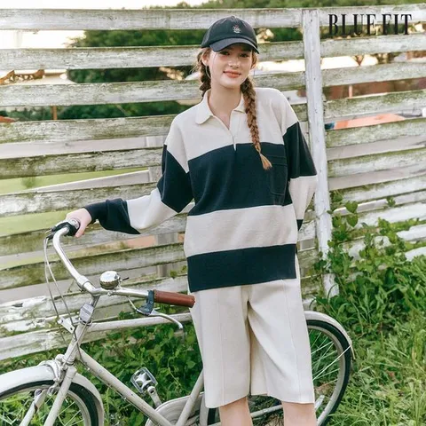 [하프클럽]  니트 버뮤다 팬츠