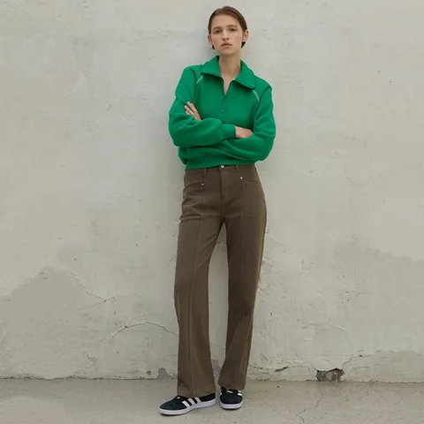 [최초가:79000원] 라인 컬러 다잉 팬츠(PT-5485)