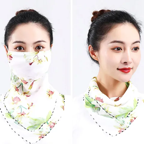 스카프 나들이 그린 산책마스크 한강 천마스크 여성 천마스크 여름마스크 컬러마스크