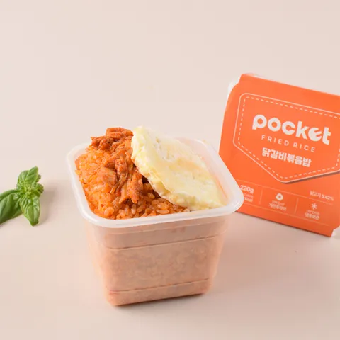 포켓도시락 간편식사 즉석밥 냉동도시락 포켓 닭갈비볶음밥 10팩