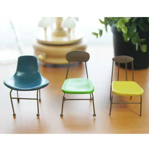 미니어처 디자인 체어 3종 세트 선반 인테리어 데코