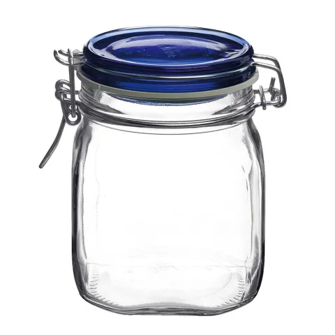 로코 피도 블루 750ml 유리병 밀폐용기 저장 캐닝자