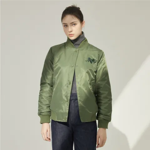 [LAST Color] NNF 여성 스팽글 장기모 패딩 항공점퍼 (NWK-1)