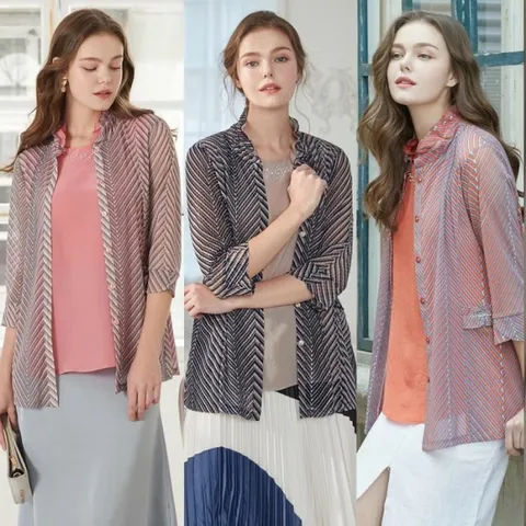 바띠 메쉬 인경 앙상블 세트 가디건 미시 마담 엄마옷 (9846832)