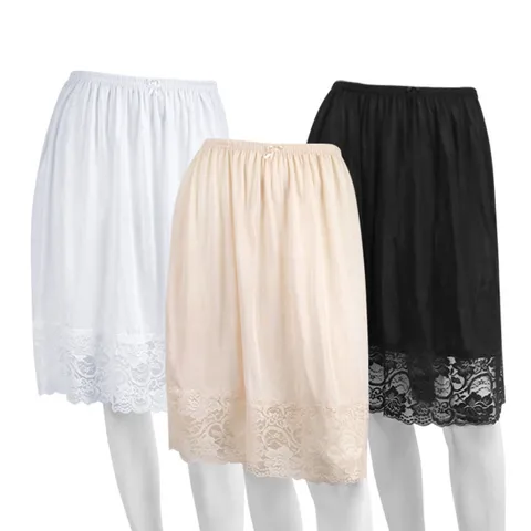 국산 여성 벨라 인견 훌라 레이스 롱 속치마 XL 잠옷 여름 홈웨어