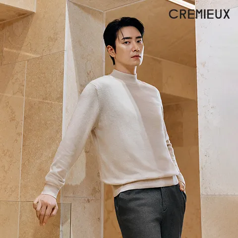 다니엘크레뮤 25FW 캐시미어 울 블렌드 모크넥 니트 3종