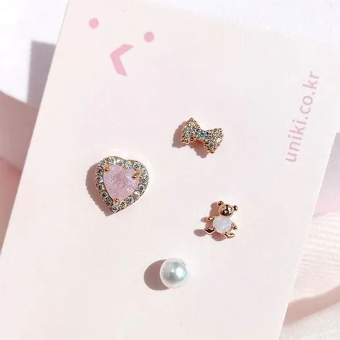 (낱개판매) 미니 미니 이너컨츠 피어싱 피어싱 크리스탈귀걸이 럭셔리피어싱 블링 큐빅