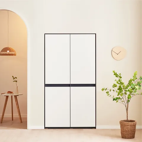 몬드리안 1000 화이트 빌트인 수납장형