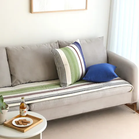 20수 면 100% 누빔 소파패드 3인용/4인용 5colors