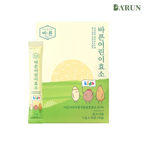[바른] 저분자 어린이 아연 면역력 효소 30포x1박스(총 30포)