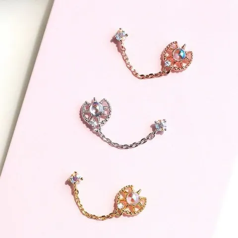 [오노마] ONM (낱개판매) 태양의 온도 귓바퀴 연결 체인 피어싱 (17775316)