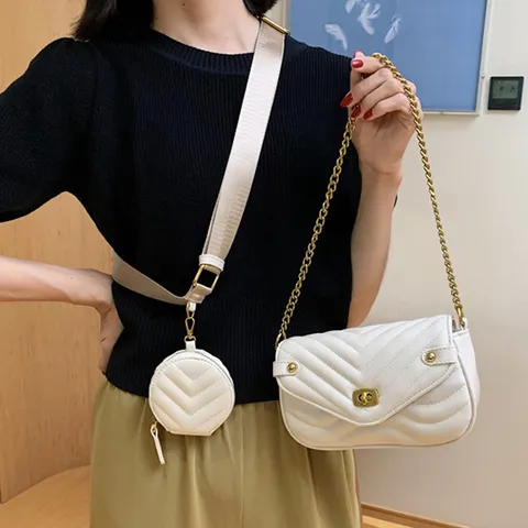 브리사 여성 가죽 퀼팅 체인 가방 크로스백 숄더백