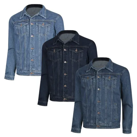 남성 데님소재로 캐주얼한 청자켓 IC-JKA-JE