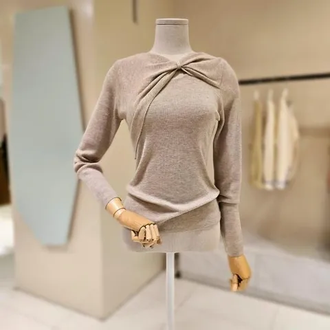 D2513SW0312_오픈 꼬임 라운드 니트