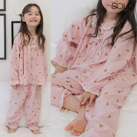 여아잠옷 아동 파자마 곰돌이 초등학생 키즈 어린이 주니어 세트 국산