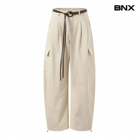 정상가:99,000원 ㅣ 투웨이 뒷 밴딩 카고 핀턱 팬츠 (BX3PT006L0)