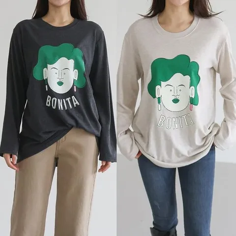 [하프클럽] 보니라운드박스앙고라티 501T691S 빅사이즈 여성 503