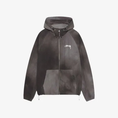 웨이브 다이 비치 쉘 자켓 블랙 115745 BK