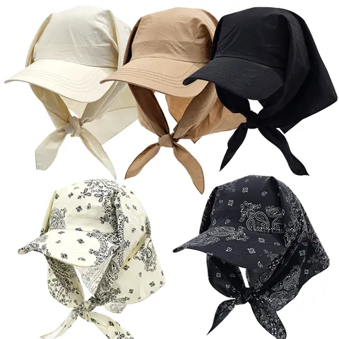 스카프 캡/여성 여름 햇빛차단 그늘막 작업 농사 단체 등산 모자