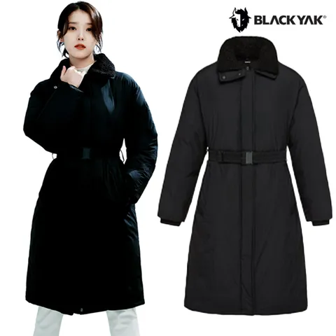 25FW 아이유 여성 롱기장 벨트 카라 다운자켓 L퍼카라롱다운자켓2 3BYPAWU501