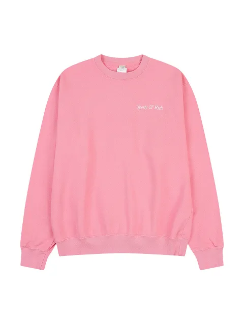 [Sporty & Rich] 스포티앤리치 HWCNY 크루넥 핑크 / SRD5MT0007PK