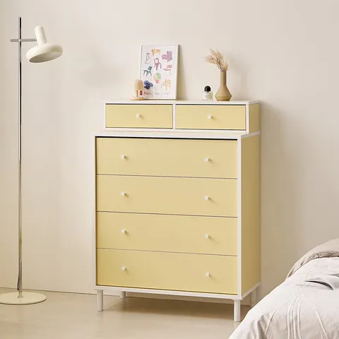 마몽 E0 양면 서랍장 800 4단+슬림 선반 수납장 OWF111