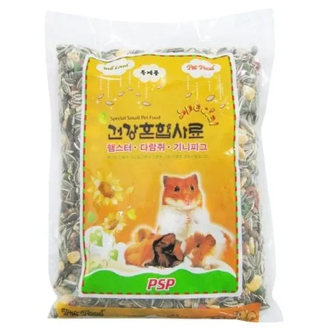 PSP 건강혼합 사료 600g(햄스터.다람쥐.기니피그) 햄스터은신처 햄스터용품 햄스터집