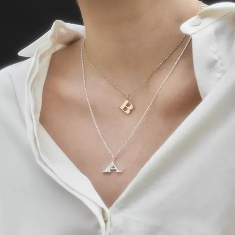 Letter Charm Necklace
