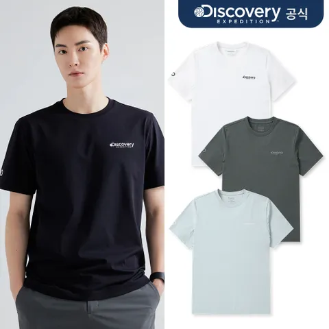 남성 에버딘 스몰로고 반팔티셔츠 5종 택1