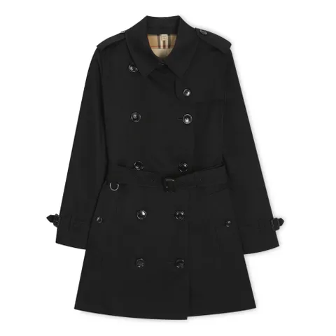 여성 숏 케징턴 헤리티지 블랙 트렌치코트 8079415