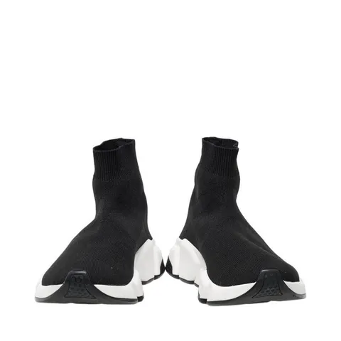 (230mm) 블랙 폴리에스터 스피드러너 여성 하이탑 스니커즈 587280 W05G9 1000_PC0245-SH00019