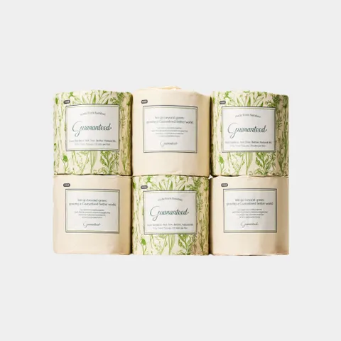 먼지없는 개별포장 대나무 게런티드 토일렛 12롤 클래식