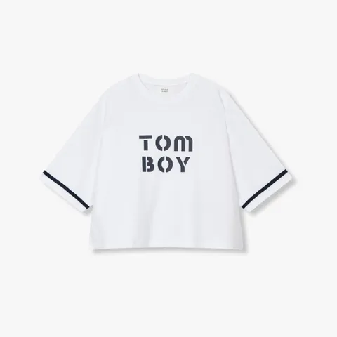 [롯데백화점]레터링 테이핑 티셔츠(9174222983)