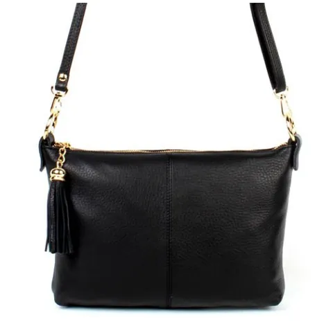 천연 소가죽 여성 핸드백 레이 크로스백