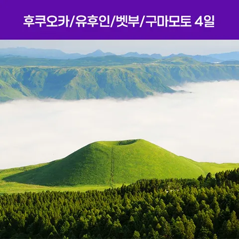 [출발확정][MD추천 큐슈] 후쿠오카/유후인/벳부/구마모토 4일(특급온천1박+북큐슈 핵심일주+샤브샤브무제한+간식제공)