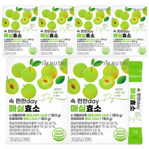 아임뉴트리 속 편한 day 매실효소 3g x 30포 6박스