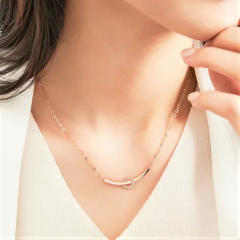 [GB] 볼륨 바형 18K GOLD 목걸이 LNN22016G 428515