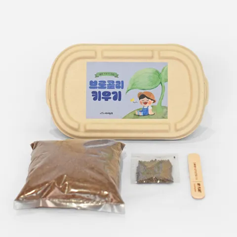 [마이플랜트] 아이농부 새싹키트 브로콜리 어린이 채소 새싹 키우기