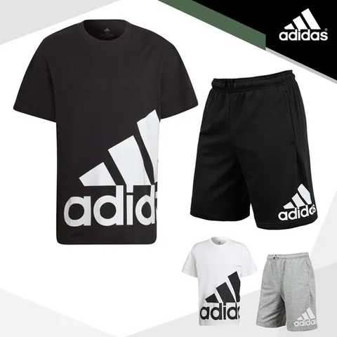 레귤러 핏 반팔티 반바지 세트(트레이닝)