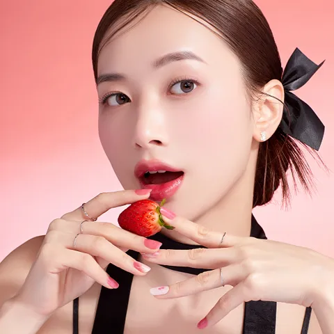 딸기탕후루 붙이는 셀프 젤 네일