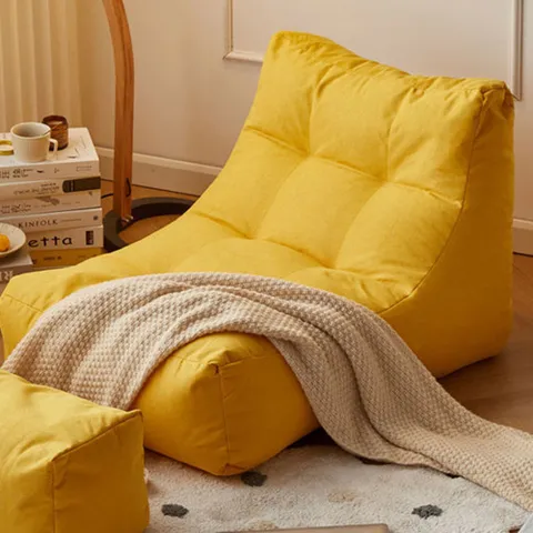 1인용 좌식소파 옐로우