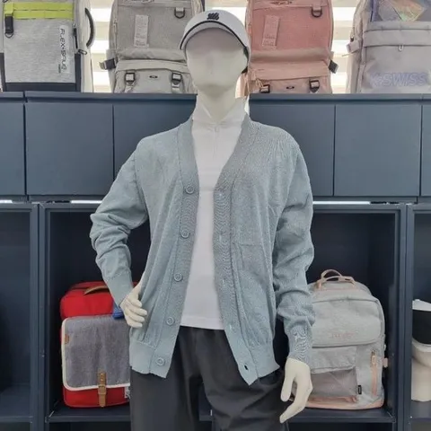 [하프클럽/셀러허브_유니섹스]케이스위스_EEKN111BN_봄여름 오버핏 브이넥 가디건