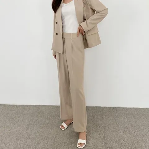 [BELLA.DOI] 엣지 더블버튼 여름 정장 팬츠 (자켓 별도) (8647212)