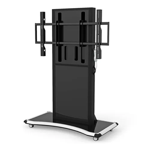 알티피아 대형TV 전자칠판 전동형 거치대 이동형 스탠드블랙 TV브라켓 모니터브라켓