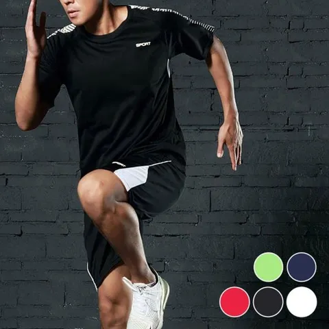 [하프클럽]  남성 여름 시원한 쿨링 반팔 반바지 트레이닝 세트