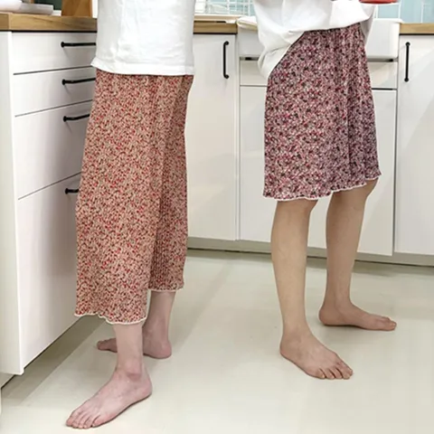 알티피아 몸빼 반바지 긴바지 통기성 쿨링 꽃무늬 홈웨어 팬츠 요양원 몸빼바지 일바지 몸배바지