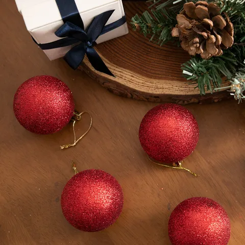 크리스마스 볼 트리 장식 에르메 60mm (6개입) 5컬러 꾸미기 소품 용품 오너먼트 데코 이벤트 파티